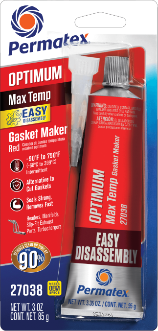 Optimum Red Rtv Silicone 3 Oz 12/Case
