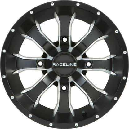 Mamba Wheel 12x7 4/110 2+5 ( 47mm) Blk/Machined