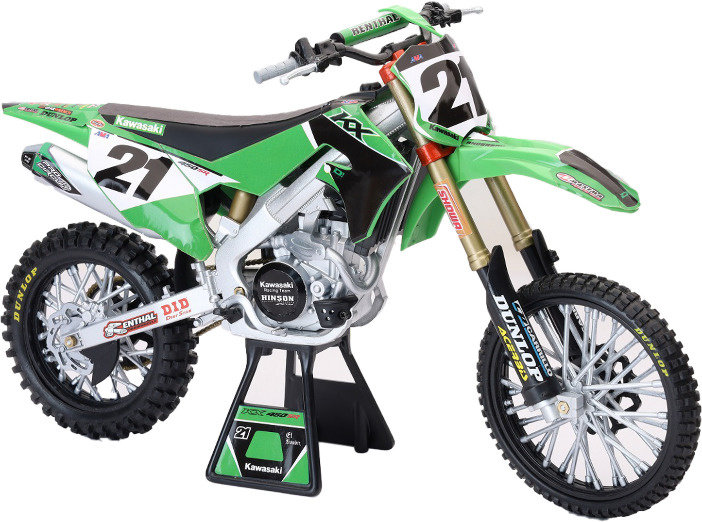 1:6 Scale Kawasaki Factory Team Kx450f Jason Anderson #21