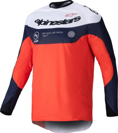 Pro Dura Jersey Navy/Hot Orange/White Md