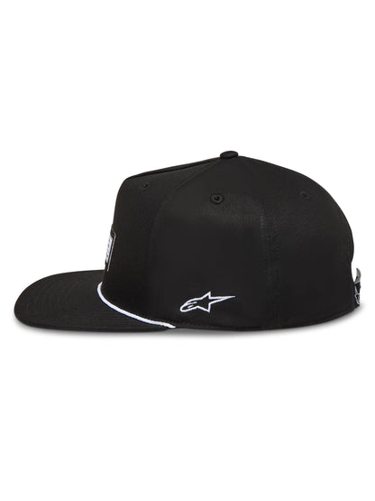 Label Snapback Hat Black