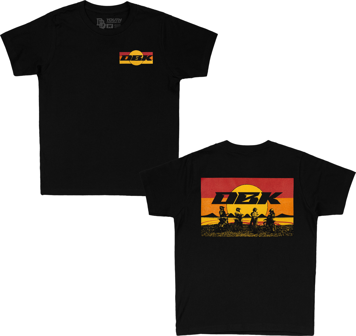 Sunday Stripe Youth Tee Black Yl