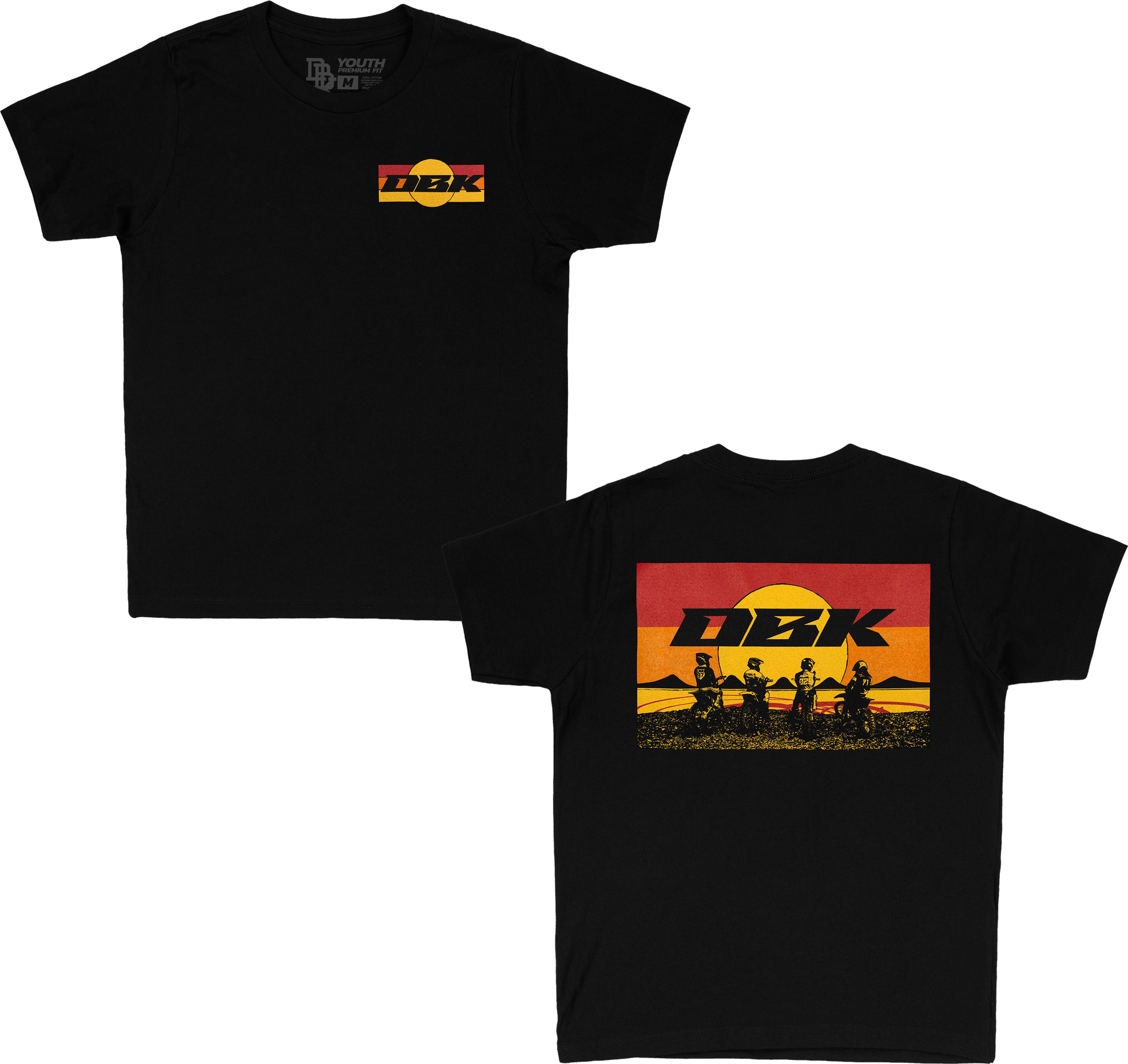 Sunday Stripe Youth Tee Black Ym