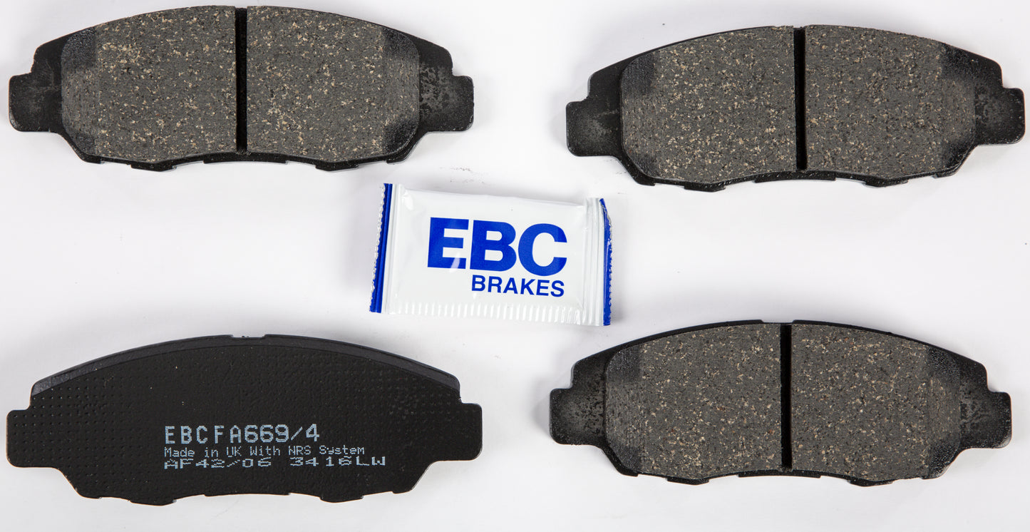 Brake Pads Fa669/4 Organic