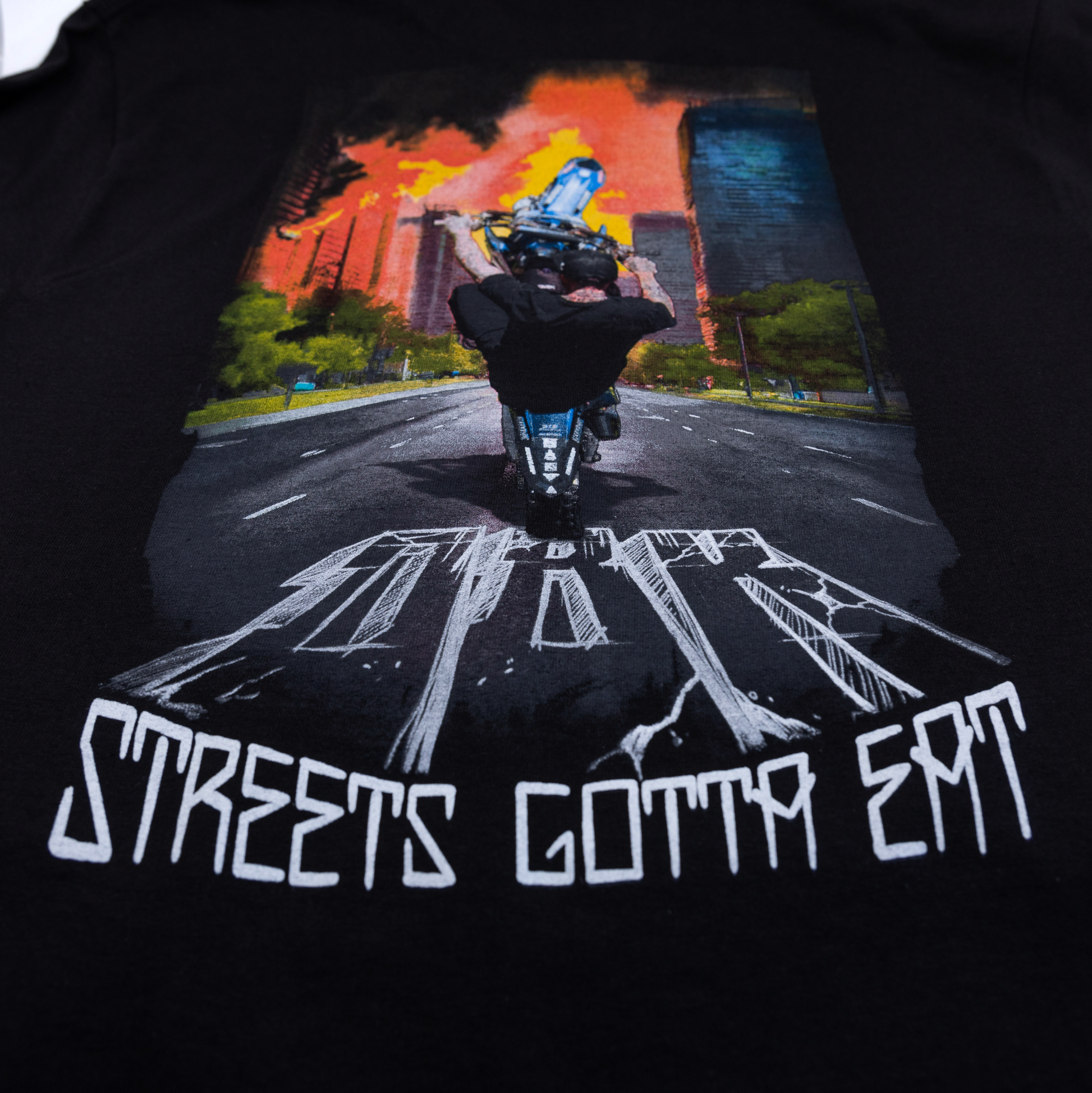 Streets Gotta Eat Tee Black Md