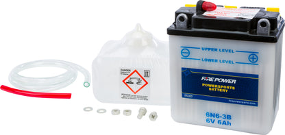 Battery W/Acid 6n6 3b 6v
