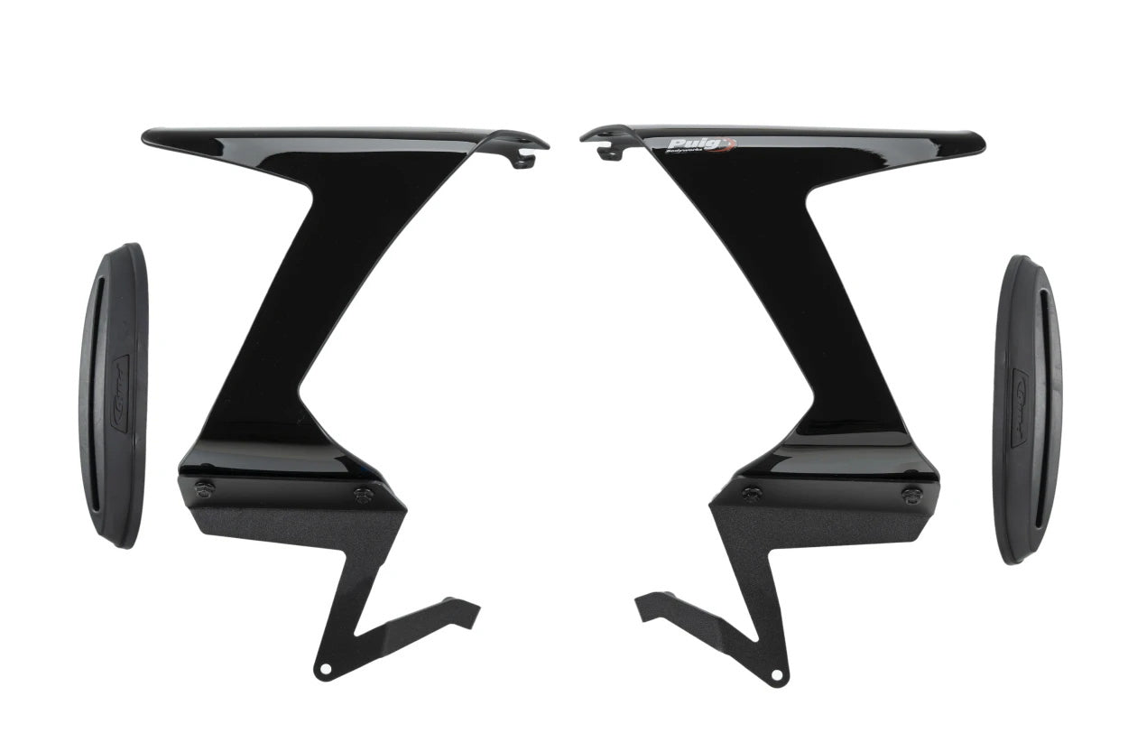 Race Side Spoilers Black Kaw