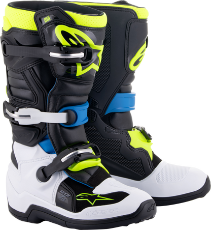 Tech 7s Boots Blk/Enamel Blu/Fluo Yel Sz 3