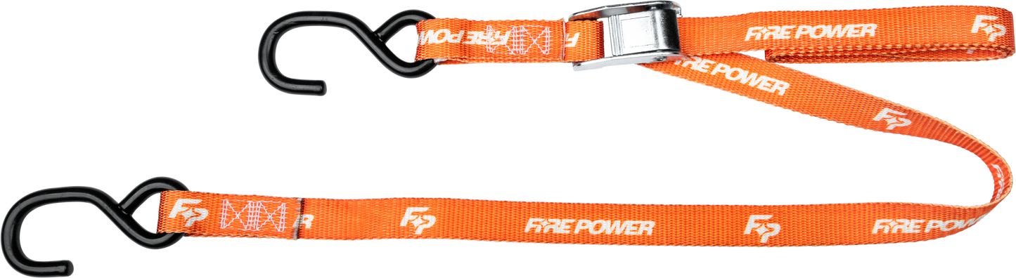 1" Tie Down Orange 2/Pk