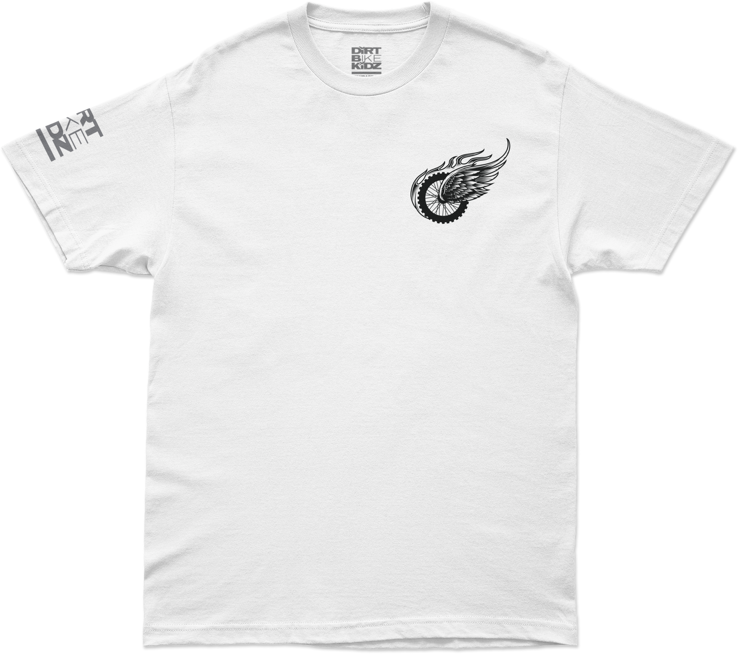 Two Wheels Tee White Sm