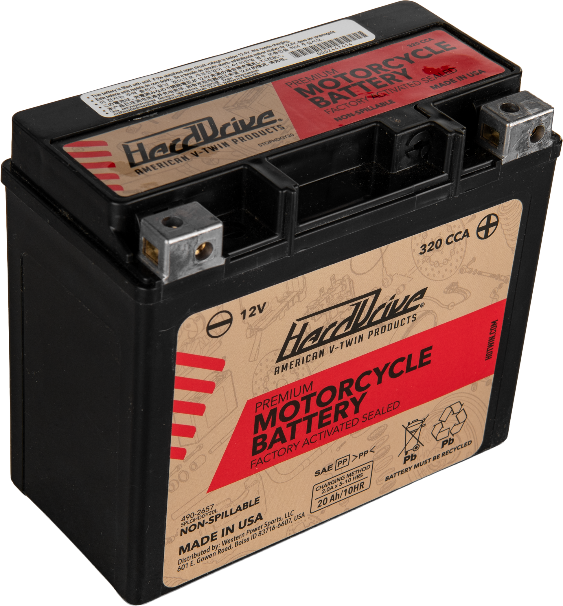Premium Battery Gyz20hl / Ytx20hl Cca 320