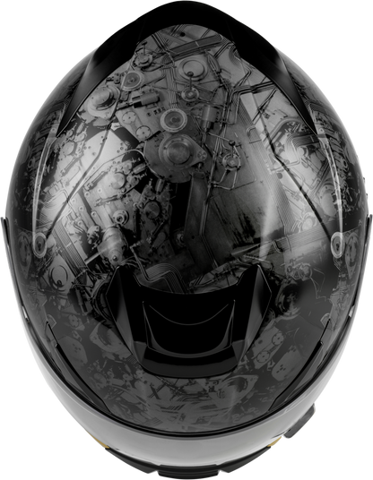 Sentinel Mech Helmet Black/Grey/Gold Xl