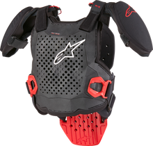 A 5 S Youth Chest Protector Black/White/Red Sm/Md