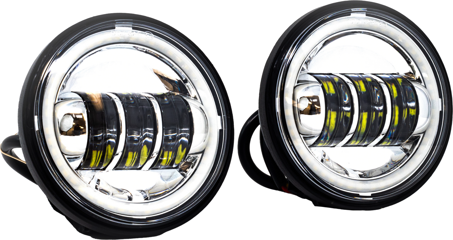 4.5" Passing Lamps Chrome Halo Indian