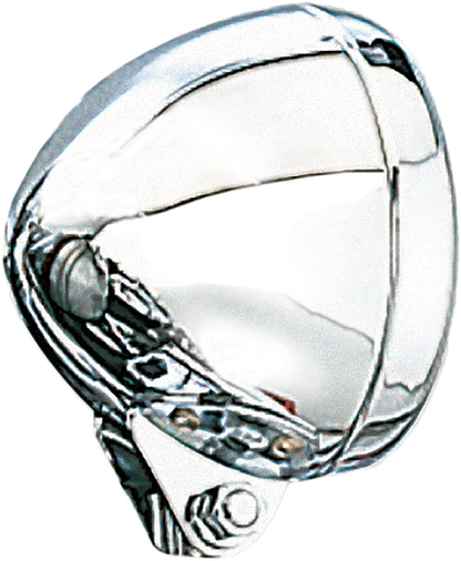 Bullet Spotlight Visor 4.5" Chrome Ea