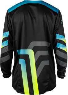 Kinetic Volt Jersey Black/Grey/Teal/Yellow 2x