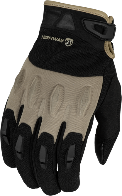 Fury Gloves Black/Sand Md