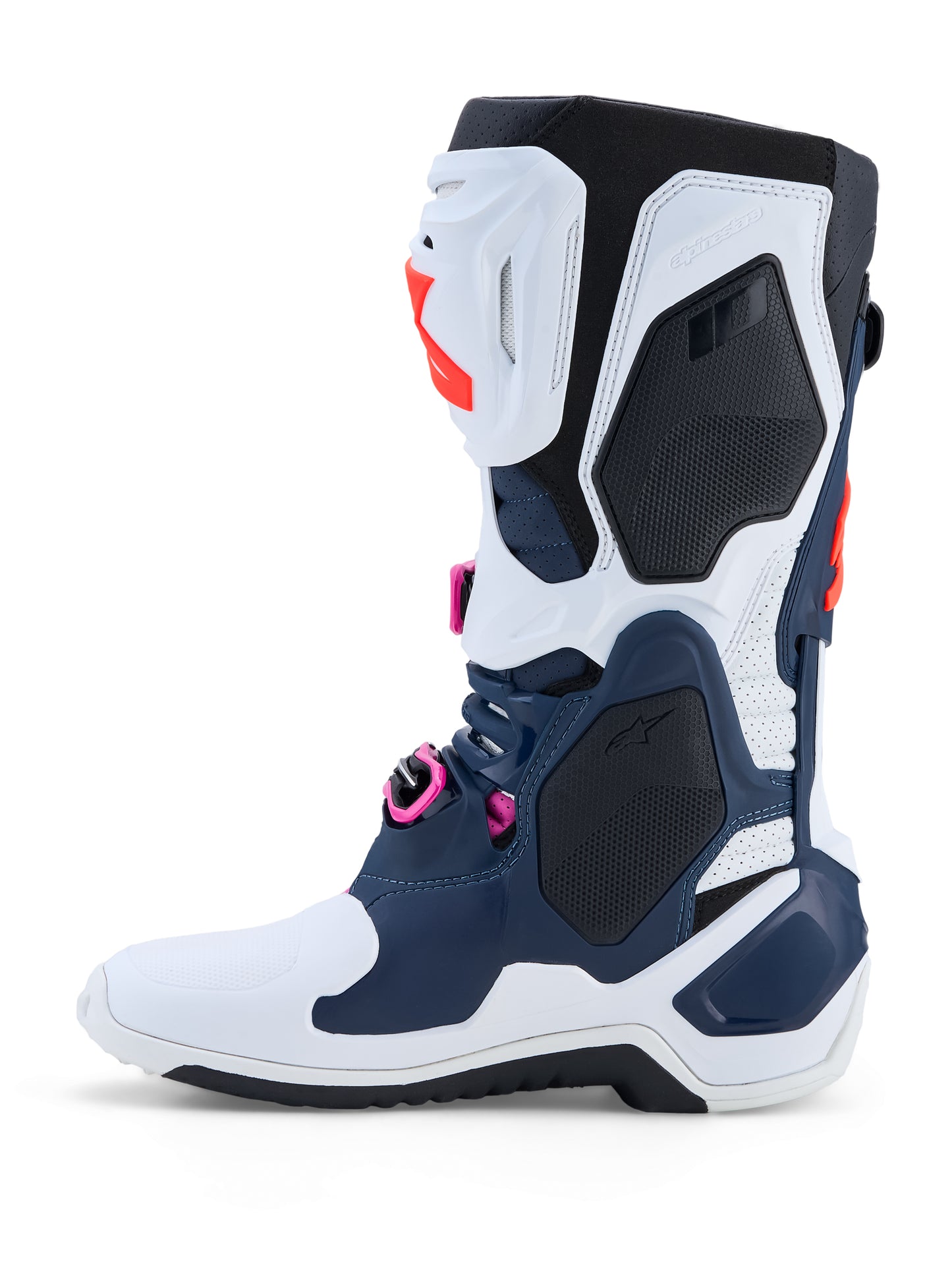 Tech 10 Supervented Boots Drk Blue/Wht/Blk Fuxia 12