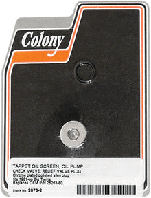 Oil Pump Plug For Tappet Oil Screen