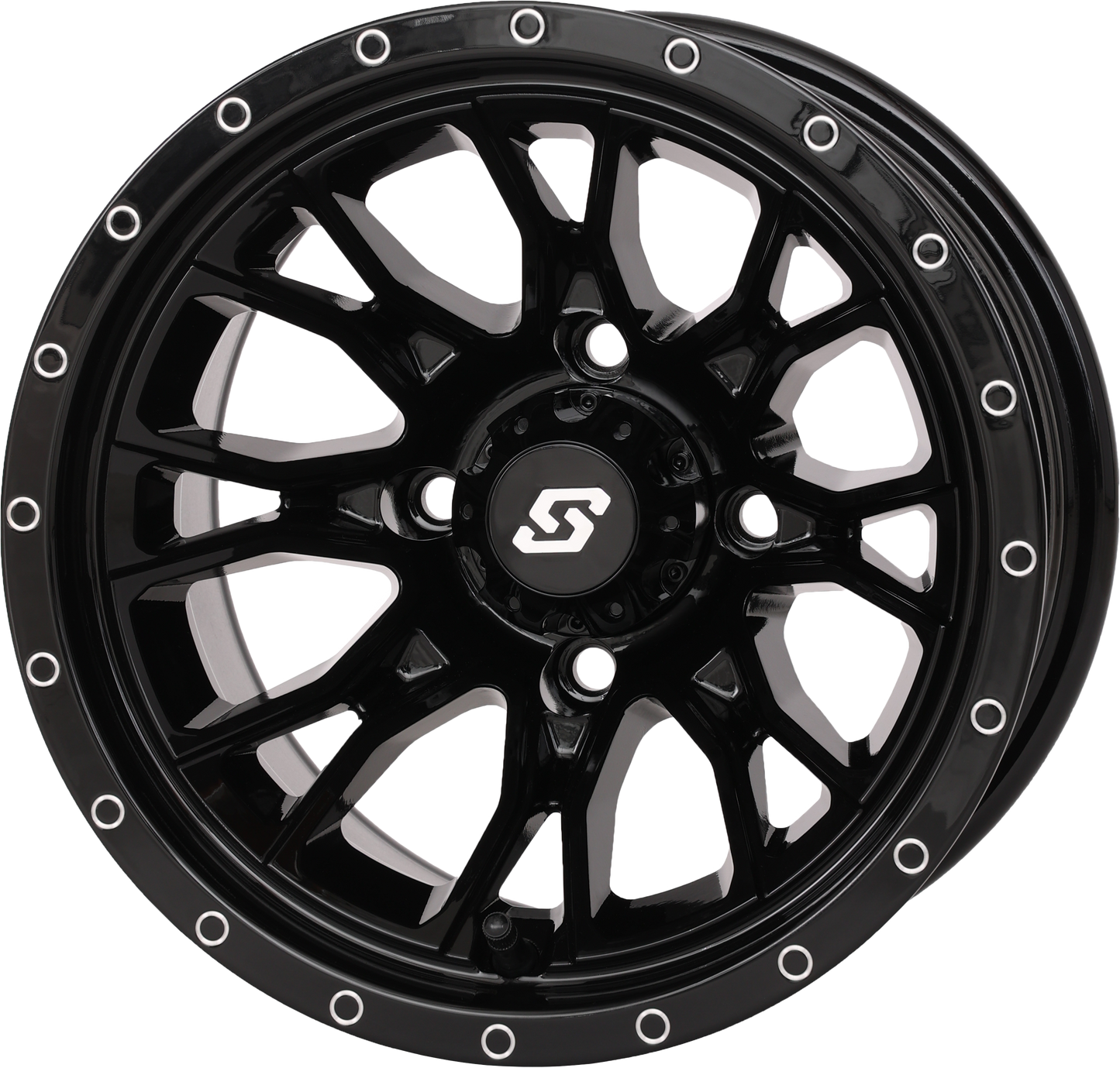 Fusion Wheel  12x7 2+5 4/110 Gloss Black