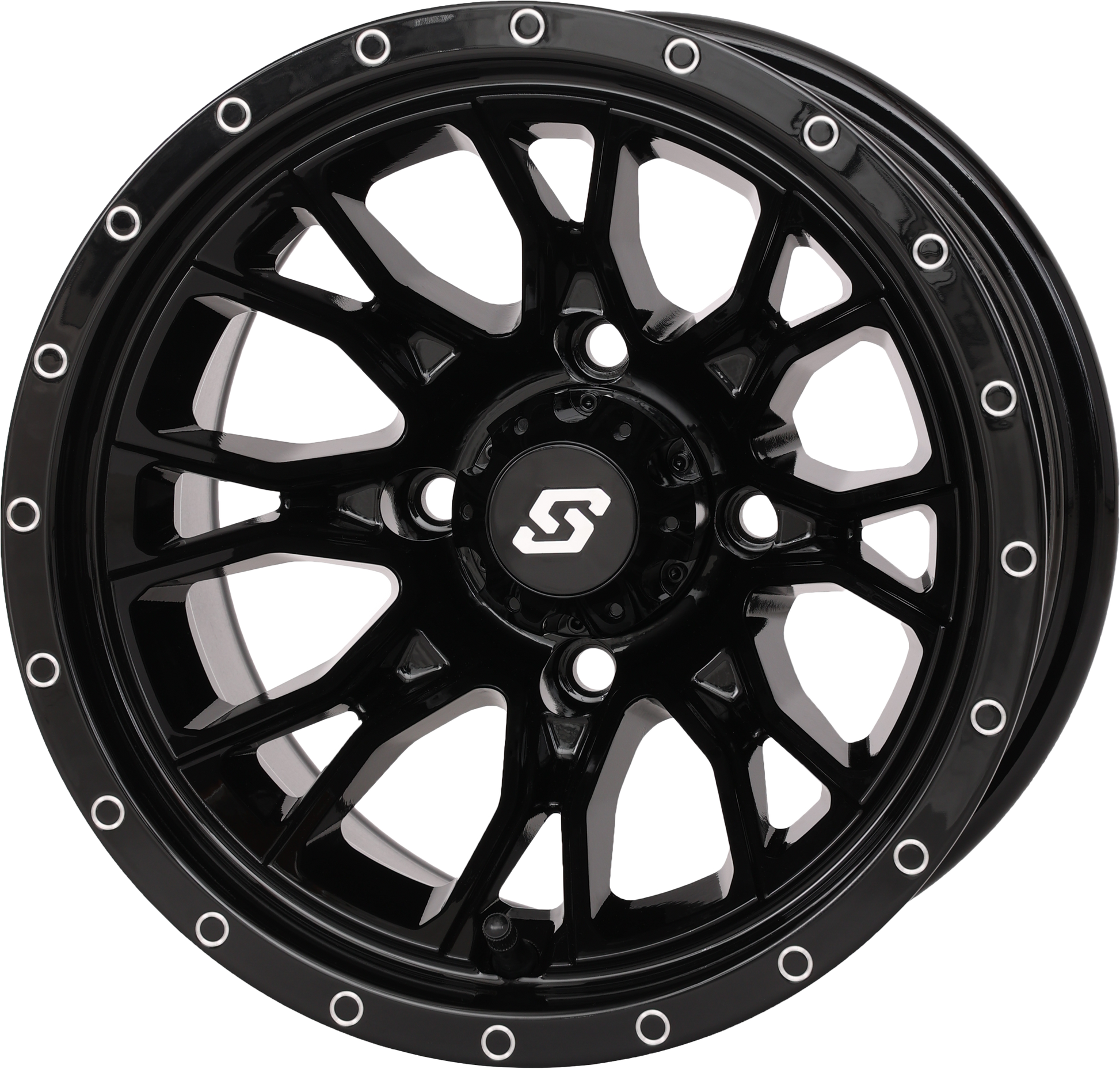 Fusion Wheel  12x7 2+5 4/110 Gloss Black