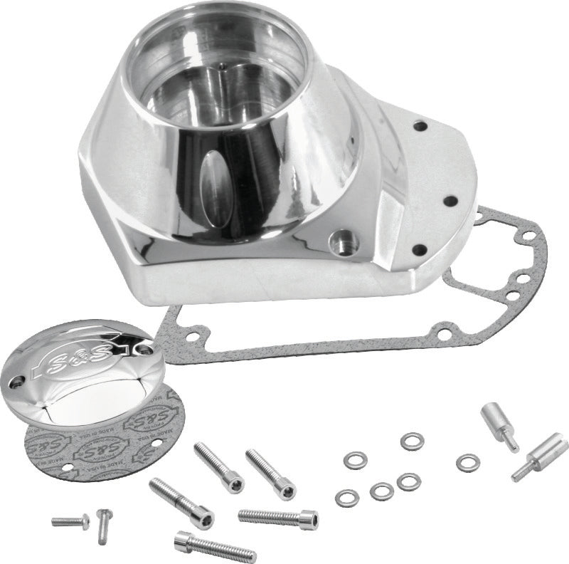 S&S Cycle 73-92 BT Billet Ignition Cover Gearcover - Chrome