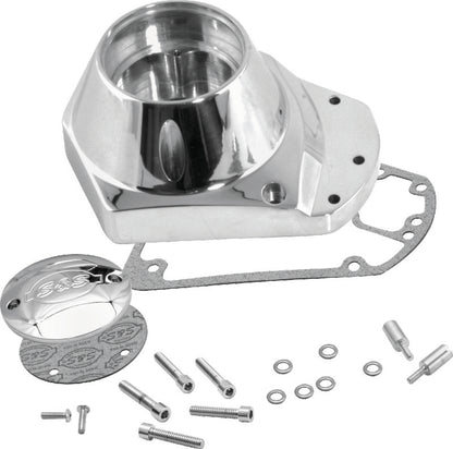 S&S Cycle 73-92 BT Billet Ignition Cover Gearcover - Chrome