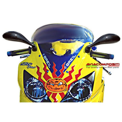 AviaCompositi Universal Carbon Fiber Mirror set - 28-42mm Mounting