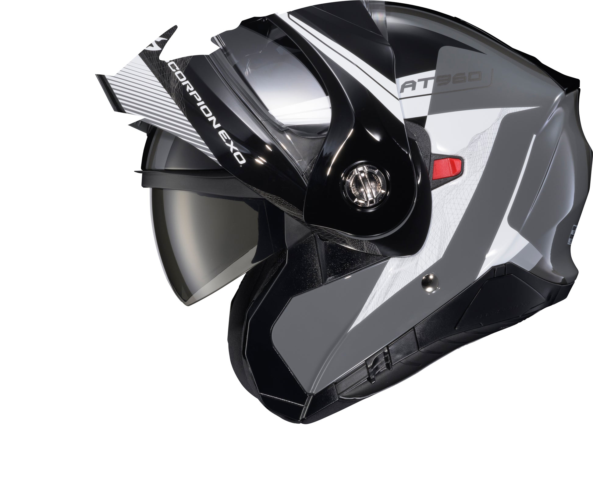 Exo At960 Modular Helmet Topographic 2 Blk/Wht/Grey Sm