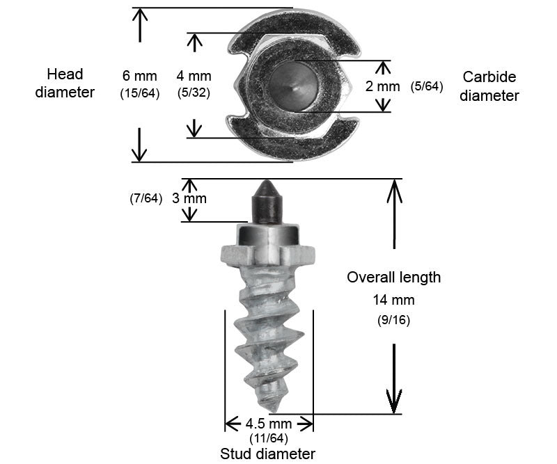 7/16" 11mm Shoulder Studs Qty 150