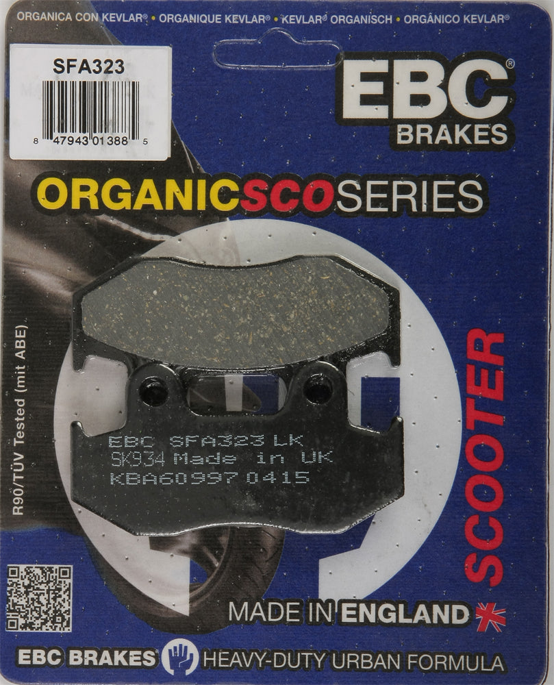 Brake Pads Sfa323 Organic