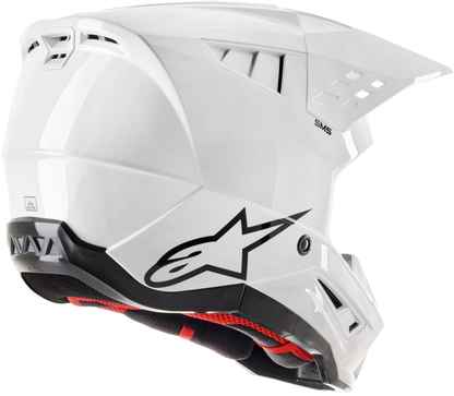 S M5 Solid Helmet White Glossy Xl