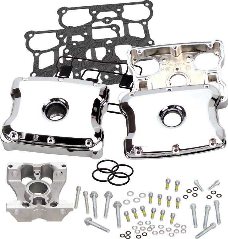 S&S Cycle 1999+ BT 4-1/8in Rocker Box - Chrome