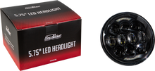 Led Headlight 5.75" 80w Black 4000/2200 Lumens