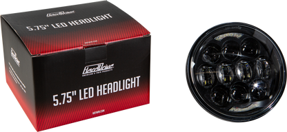 Led Headlight 5.75" 80w Black 4000/2200 Lumens