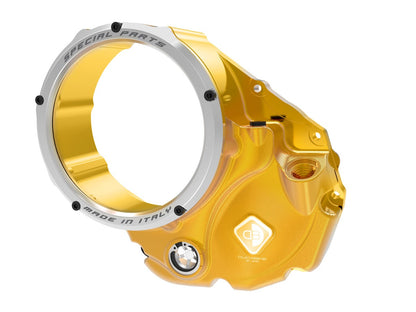 DBK Special Parts (Ducabike) NEW EVO-3D Clear Wet Clutch Cover for most Wet Clutch Ducati's