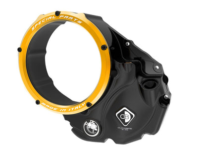 DBK Special Parts (Ducabike) NEW EVO-3D Clear Wet Clutch Cover for the Ducati Monster 937, Multistrada V2, and DesertX