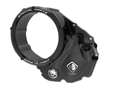 DBK Special Parts (Ducabike) NEW EVO-3D Clear Wet Clutch Cover for most Wet Clutch Ducati's