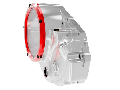 DBK Special Parts (Ducabike) NEW EVO-3D Clear Wet Clutch Cover for the Ducati Multistrada 1200 / 1260 (2015+), Diavel 1260, and XDiavel