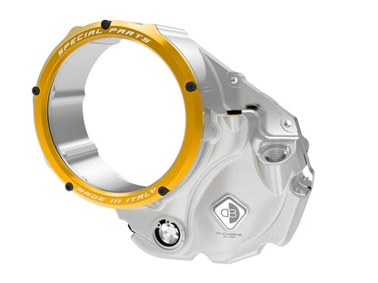 DBK Special Parts (Ducabike) NEW EVO-3D Clear Wet Clutch Cover for the Ducati Monster 937, Multistrada V2, and DesertX