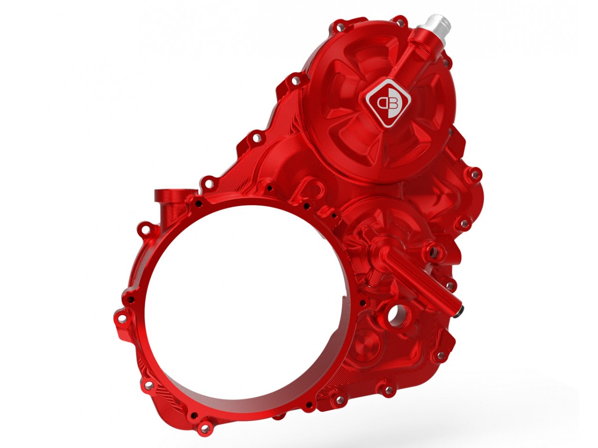 DBK Special Parts (Ducabike) Billet Clutch Side Case Kit for Clear Wet/ Wet Clutch Cover for the Ducati Streetfighter V4 / S (20-24)