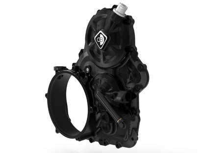 DBK Special Parts (Ducabike) Billet Clutch Side Case Kit for Clear Wet Clutch Cover for the Ducati Multistrada / Diavel V4