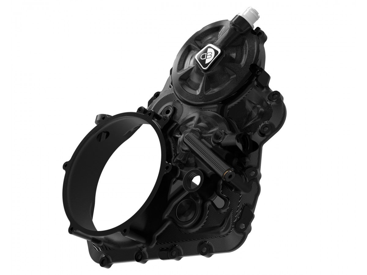 DBK Special Parts (Ducabike) Billet Clutch Side Case Kit for Clear Wet/ Wet Clutch Cover for the Ducati Streetfighter V4 / S (20-24)