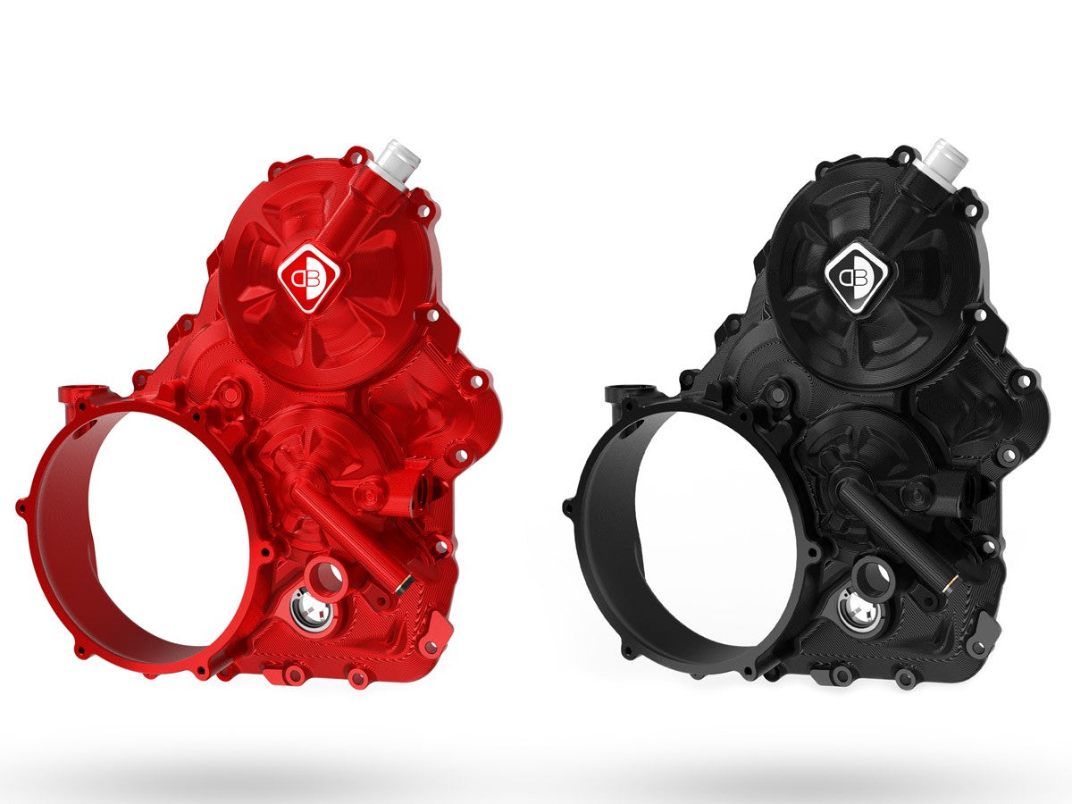 DBK Special Parts (Ducabike) Billet Clutch Side Case Kit for Clear Wet Clutch Cover for the Ducati Multistrada / Diavel V4