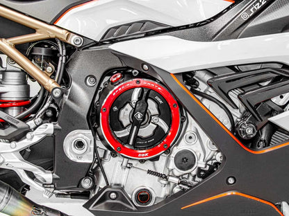 DBK Special Parts (Ducabike) EVO-3D Clear Wet Clutch Cover for the BMW S1000RR (2020+) / S1000R / S1000XR (2021+) / M1000RR / M1000R / M1000XR