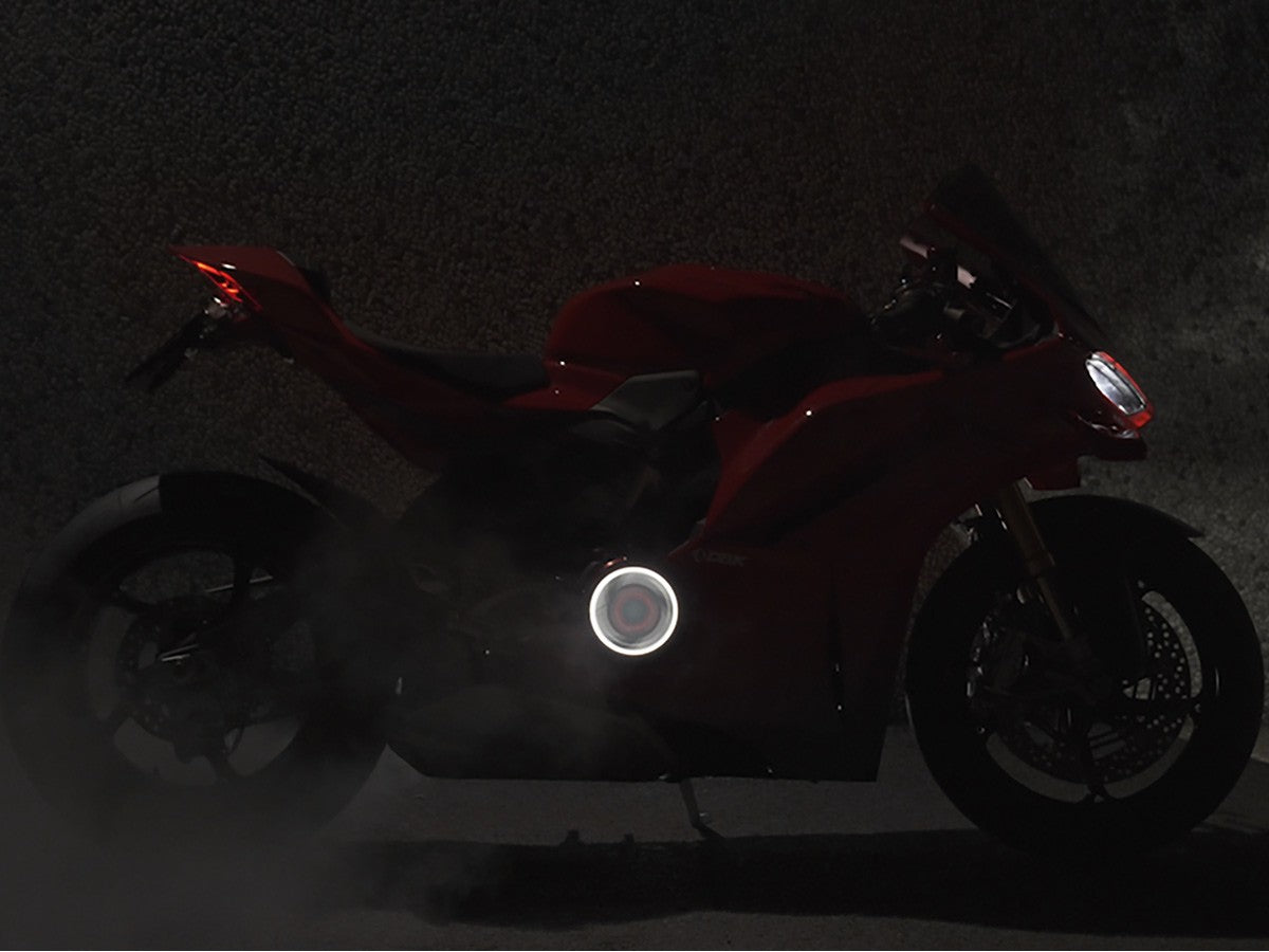 DBK Special Parts (Ducabike) EVO LED Clear Wet Clutch Cover for the Ducati Monster 937, Multistrada V2, and DesertX