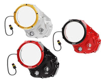 DBK Special Parts (Ducabike) EVO LED Clear Wet Clutch Cover for the Ducati Multistrada 1200 / 1260 (2015+), Diavel 1260, and XDiavel