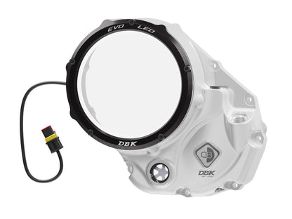 DBK Special Parts (Ducabike) EVO LED Clear Wet Clutch Cover for the Ducati Multistrada 1200 / 1260 (2015+), Diavel 1260, and XDiavel
