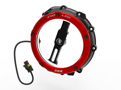 DBK Special Parts (Ducabike) EVO LED Clear Wet Clutch Cover for the BMW S1000RR (2020+) / S1000R / S1000XR (2021+) / M1000RR / M1000R / M1000XR