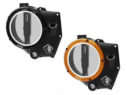 DBK Special Parts (Ducabike) EVO LED Clear Wet Clutch Cover for the KTM 990 Duke (2024+)
